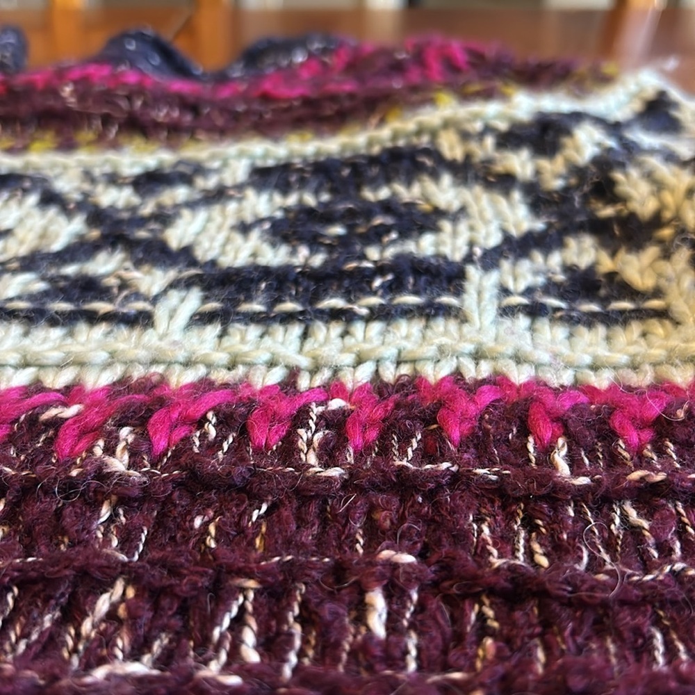 FREE PEOPLE Silver Reed Fair Aisle Sweater size small - Picture 11 of 11